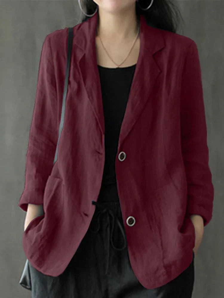 Ebba - Freizeitjacke mit Knöpfen für Frauen
