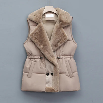 Amara - Elegante Damenweste aus Kunstpelz Perfekt für Herbst und Winter