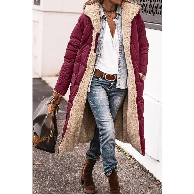 Emerald™ | Kuschelige Daunenjacke mit Lammfellfutter