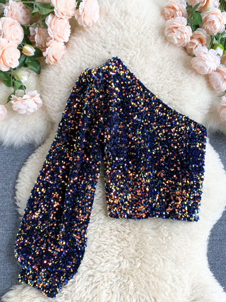 Elize Glitter Top | Wunderschön durch die Nacht