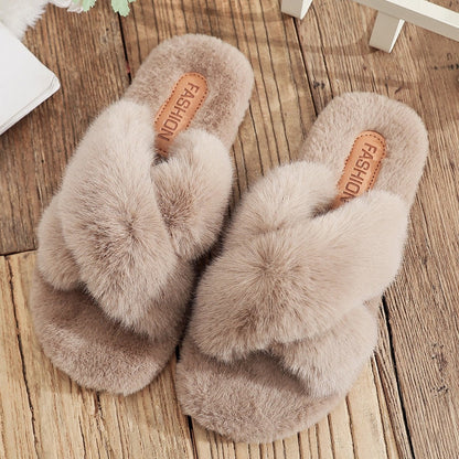 Flauschige Hausschuhe | Schwarz - Weich und bequem - Ideal für den Hausgebrauch
