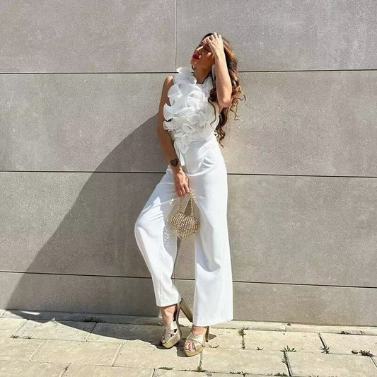 Delphine - Jumpsuit mit Rüschen