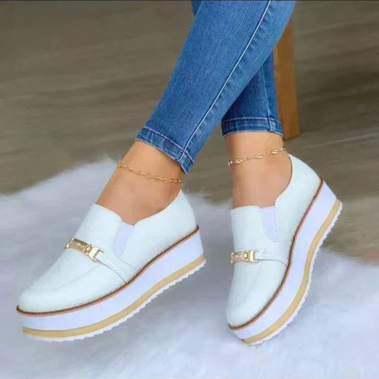 Damenschuhe mit Plateausohle