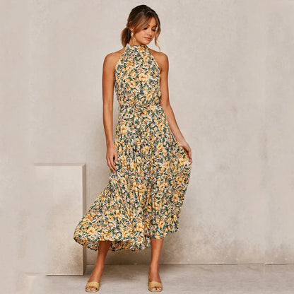 Sia - Neckholderkleid mit Tupfen