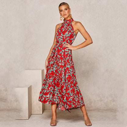 Sia - Neckholderkleid mit Tupfen