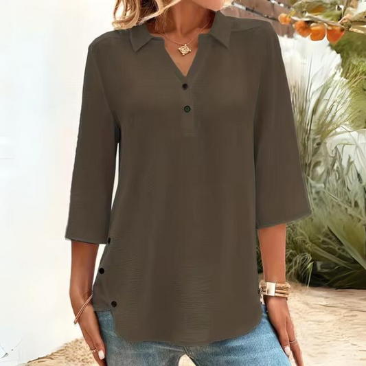 Sigrid - Lässige durchsichtige Bluse
