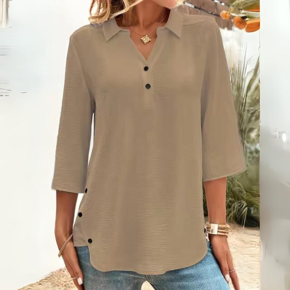 Sigrid - Lässige durchsichtige Bluse