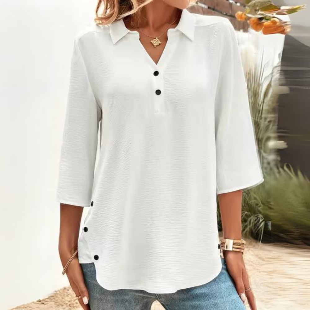 Sigrid - Lässige durchsichtige Bluse
