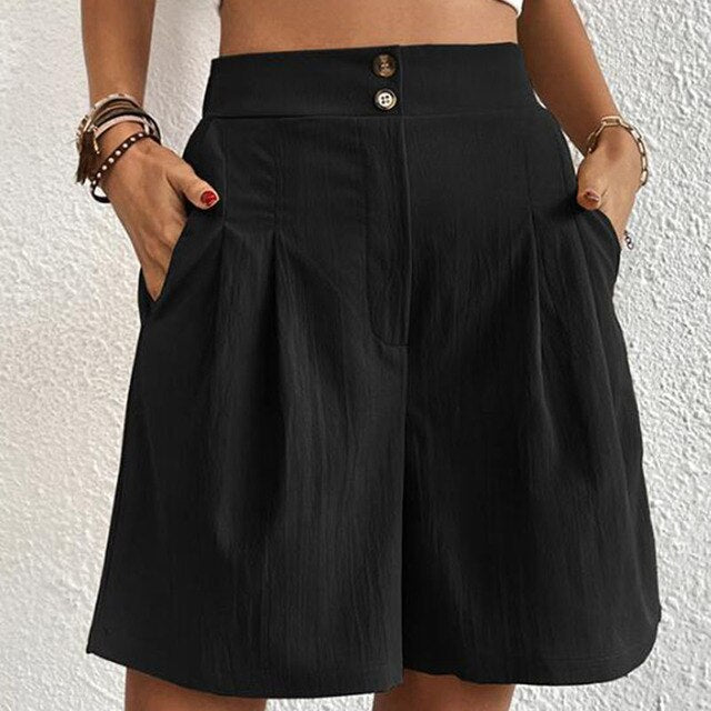 Sarina - Shorts mit doppelter Knopfleiste