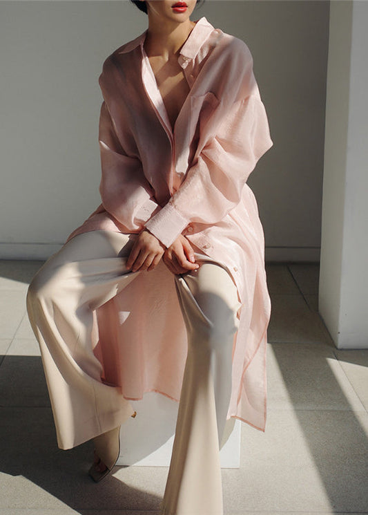 Yanni - Langärmeliges Kleid mit Seitentaschen