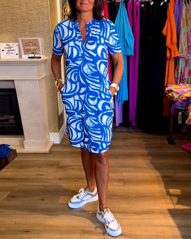 Sloane - Kleid mit kurzen Ärmeln