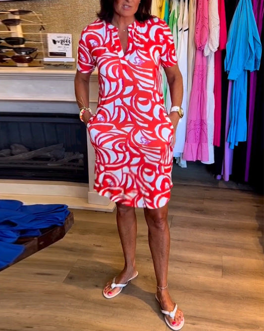 Sloane - Kleid mit kurzen Ärmeln