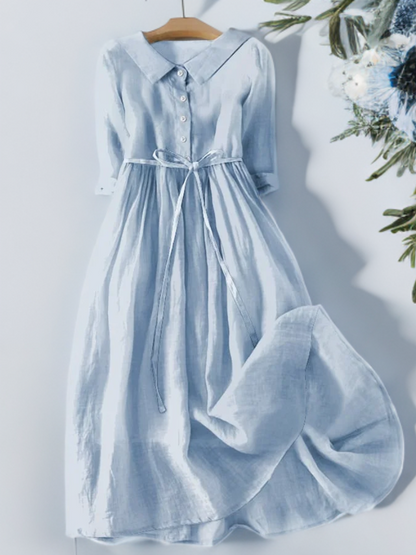 Baumwollkleid Harper: literarisch schlichte Eleganz