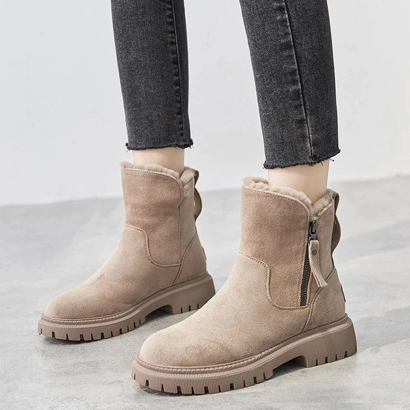 Rizah - Kuschelige Reißverschlussstiefel für Frauen