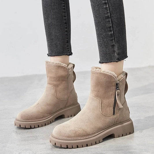 Rizah - Kuschelige Reißverschlussstiefel für Frauen