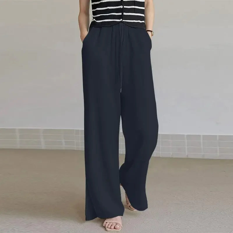 Élise - Lockere Hose aus Leinen