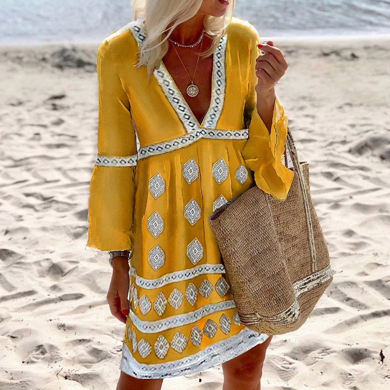 "Sarah" Buntes Boho-Kleid