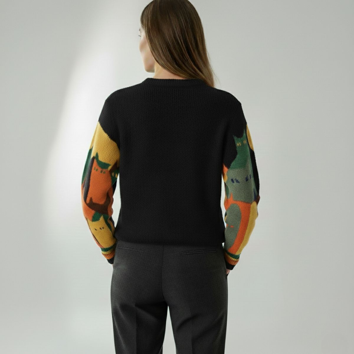 Amélie | Unisex-Pullover mit Katzenmotiv – schick und bequem