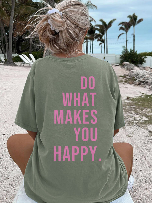 T-Shirt-Kleid - Rundhalsausschnitt und atmungsactivees Baumwollmischungsdesign