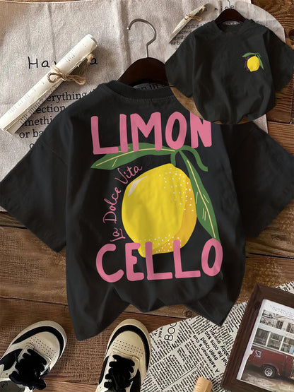 T-Shirt mit Grafikdruck - Rundhalsausschnitt & Baumwollmischung