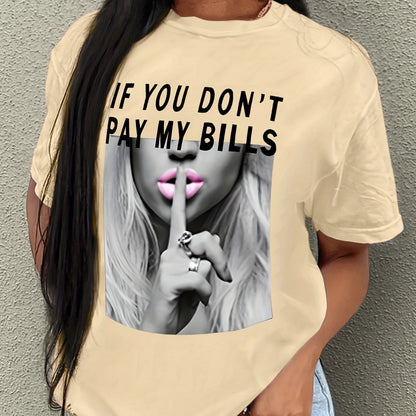 T-Shirt mit Druck - Kurze Ärmel & Rundhalsausschnitt