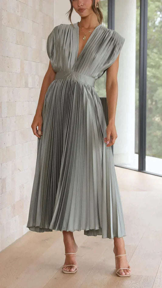 Alexandra - Elegantes sexy Plisseekleid