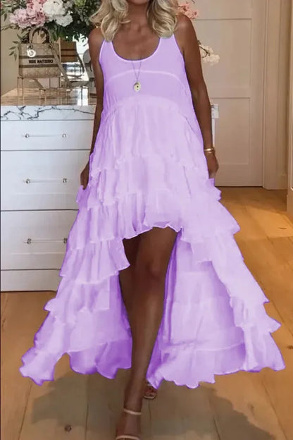 Tabitha - Niedliches Rüschenkleid für Frauen, vorne kurz und hinten lang