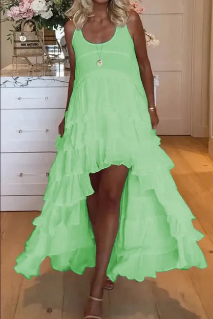 Tabitha - Niedliches Rüschenkleid für Frauen, vorne kurz und hinten lang