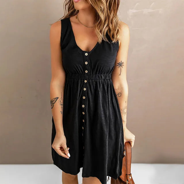 Tela - Elegantes Damen Knopfkleid
