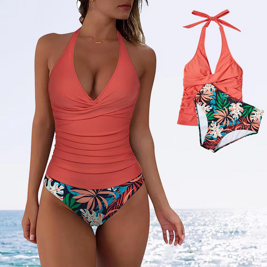 Sexy-Badeanzug-mit-hoher-Taille