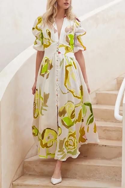 Thalyria | Sommerkleid mit kurzen Ärmeln