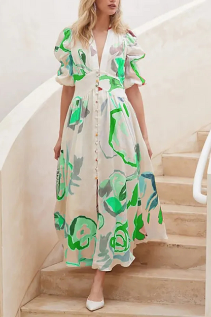 Thalyria | Sommerkleid mit kurzen Ärmeln