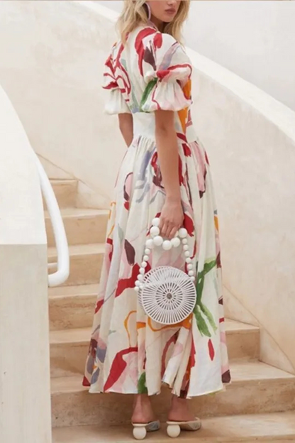 Thalyria | Sommerkleid mit kurzen Ärmeln