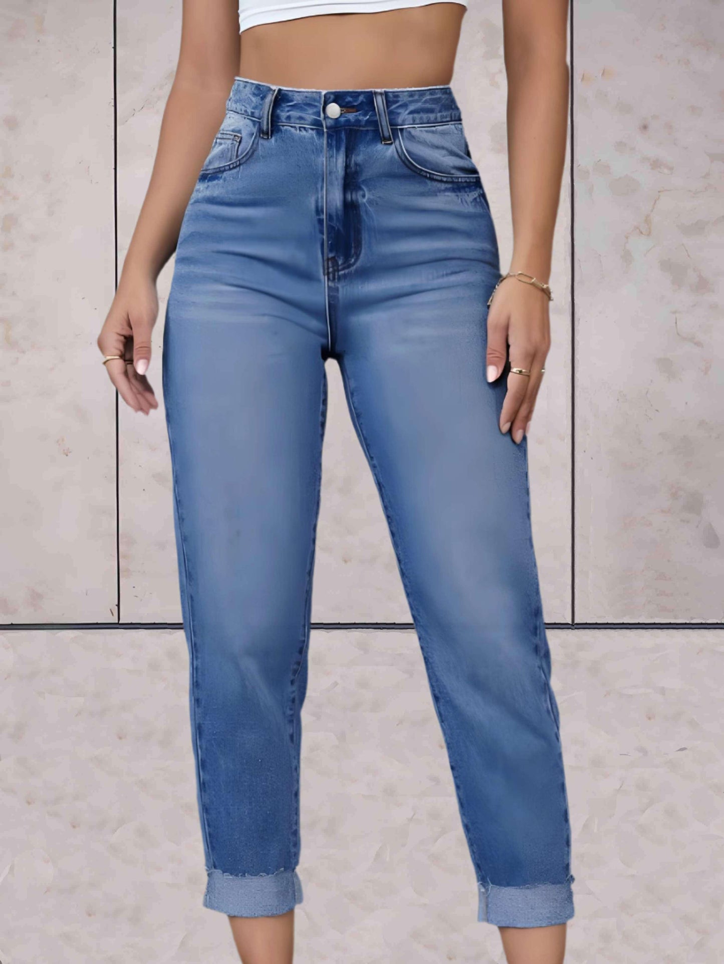 Eline - Modische Jeans mit hoher Taille