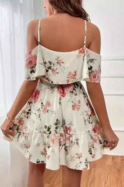 Tullia | Romantisches schulterfreies Kleid mit Taille