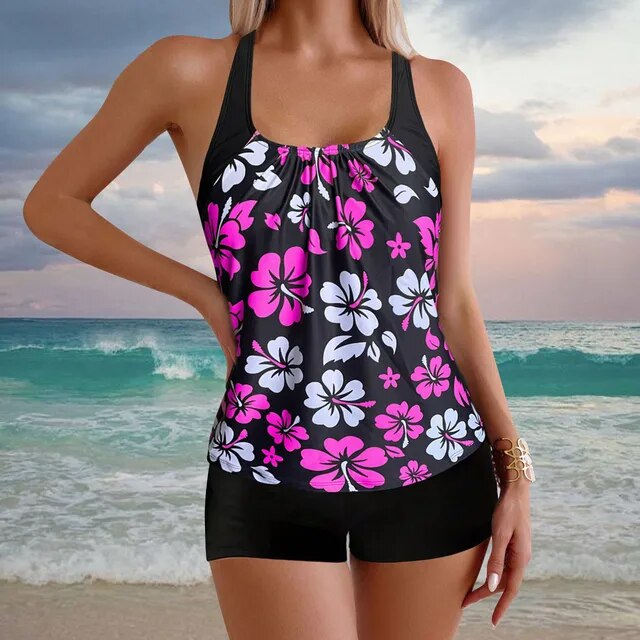 Stilvoller und trendiger Tankini-Badeanzug