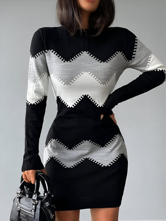 Sigrun | Elegantes Bodycon-Minikleid aus Strick