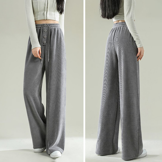 Jas - Stylische, lässige, gerippte Herbst-Jogginghose für Frauen