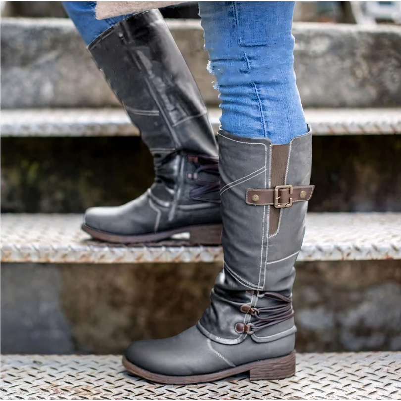 Nefelli - Modische kniehohe Stiefel für Frauen