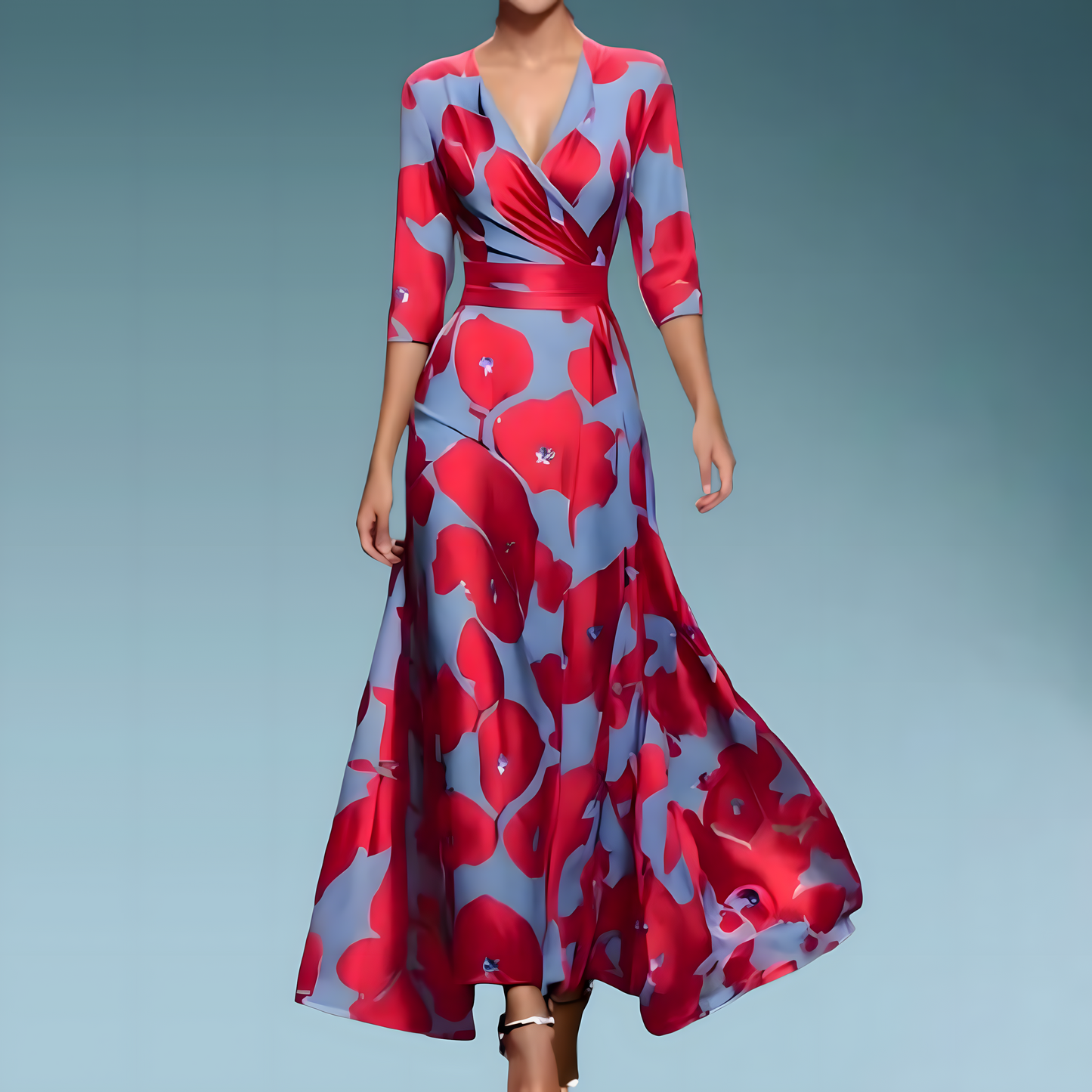 Eloise™ - Elegantes Blumen-Portemonnaie-Kleid
