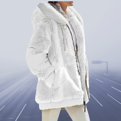 Kuschelige Sherpa-Jacke für Damen