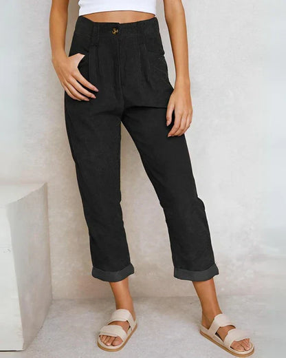 Klassische Hose mit hoher Taille für Damen