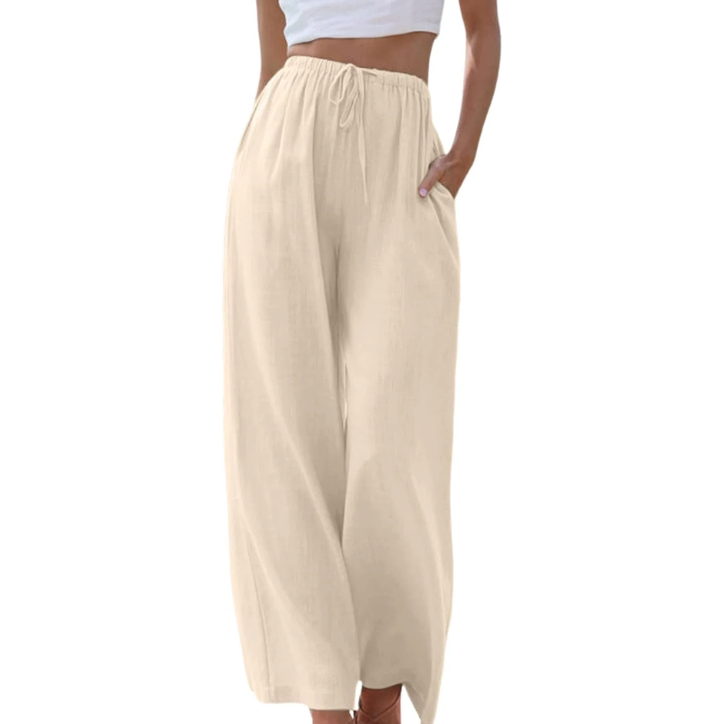 Reese - Hose mit hoher Taille und weiten Beinen