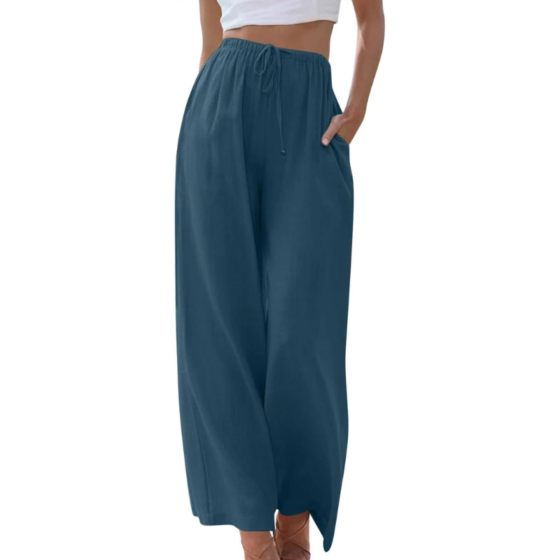 Reese - Hose mit hoher Taille und weiten Beinen
