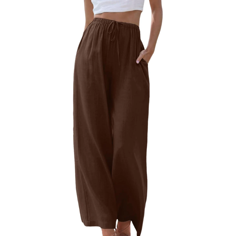 Reese - Hose mit hoher Taille und weiten Beinen