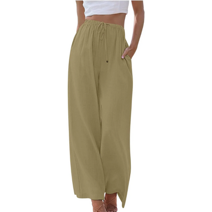 Reese - Hose mit hoher Taille und weiten Beinen