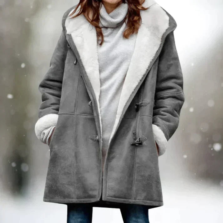Hochwertige Fleece-Jacke aus Wildleder