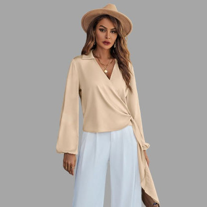 Vivianne Bluse | Schleifenbluse mit losen Ärmeln