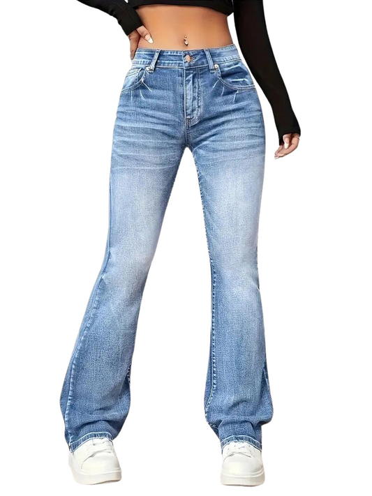 Amélie - Ausgestellte Stretch-Jeans im Vintage-Look