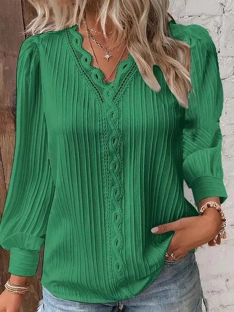 Bluse Damen - Elegant - Hochwertige Materialien - Perfekt für formelle und legere Anlässe